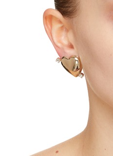 JUSTINE CLENQUET | Juno 24K Gold Brass Crystal Earrings