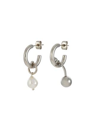 Main View - Click To Enlarge - JUSTINE CLENQUET - Blair Palladium Plated Earrings
