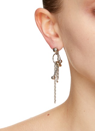 Figure View - Click To Enlarge - JUSTINE CLENQUET - Glen Palladium Plated Brass Earrings