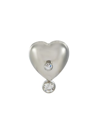 Main View - Click To Enlarge - JUSTINE CLENQUET - Max Palladium Plated Brass Crystal Single Earring