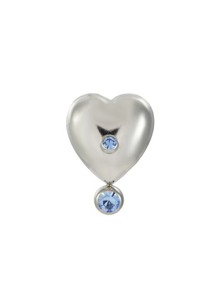 Main View - Click To Enlarge - JUSTINE CLENQUET - Max Palladium Plated Brass Crystal Single Earring
