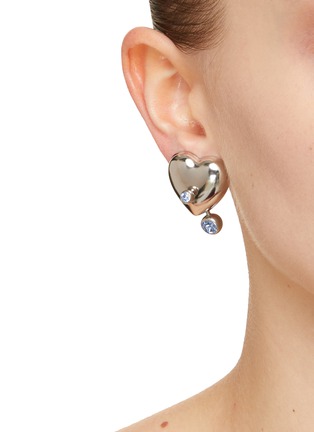 Figure View - Click To Enlarge - JUSTINE CLENQUET - Max Palladium Plated Brass Crystal Single Earring