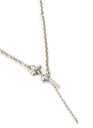 Detail View - Click To Enlarge - JUSTINE CLENQUET - Evie Palladium Plated Crystal Necklace