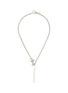 Main View - Click To Enlarge - JUSTINE CLENQUET - Evie Palladium Plated Crystal Necklace