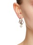 Front View - Click To Enlarge - JUSTINE CLENQUET - Robyn Palladium Plated Crystal Pearl Earrings