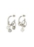 Main View - Click To Enlarge - JUSTINE CLENQUET - Robyn Palladium Plated Crystal Pearl Earrings