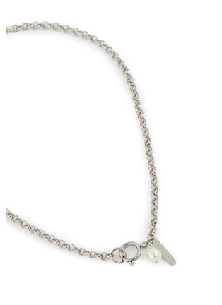 Blair Silver Jewel Chain Necklace in White Crystal