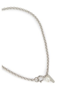 JUSTINE CLENQUET | Blair Palladium Plated Crystal Pearl Necklace