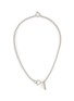 Main View - Click To Enlarge - JUSTINE CLENQUET - Blair Palladium Plated Crystal Pearl Necklace