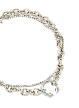 Detail View - Click To Enlarge - JUSTINE CLENQUET - Gale Palladium Plated Crystal Necklace