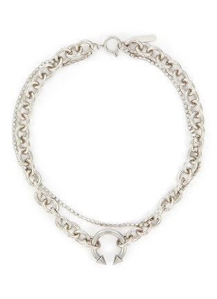 Main View - Click To Enlarge - JUSTINE CLENQUET - Gale Palladium Plated Crystal Necklace