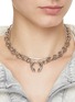 Figure View - Click To Enlarge - JUSTINE CLENQUET - Gale Palladium Plated Crystal Necklace
