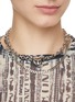 Figure View - Click To Enlarge - JUSTINE CLENQUET - Max Palladium Plated Brass Necklace — Denim Blue