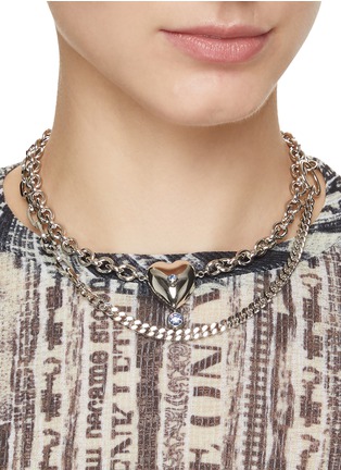 Figure View - Click To Enlarge - JUSTINE CLENQUET - Hari Palladium Plated Choker