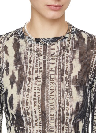 Figure View - Click To Enlarge - JUSTINE CLENQUET - Kim Palladium Plated Necklace