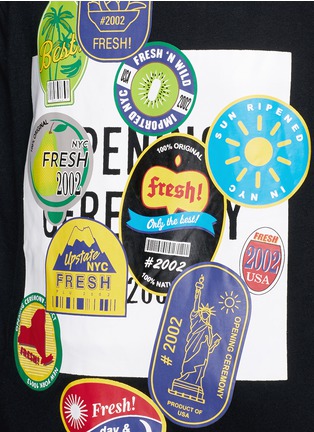 Detail View - Click To Enlarge - OPENING CEREMONY - 'Locally Grown' label print jersey T-shirt