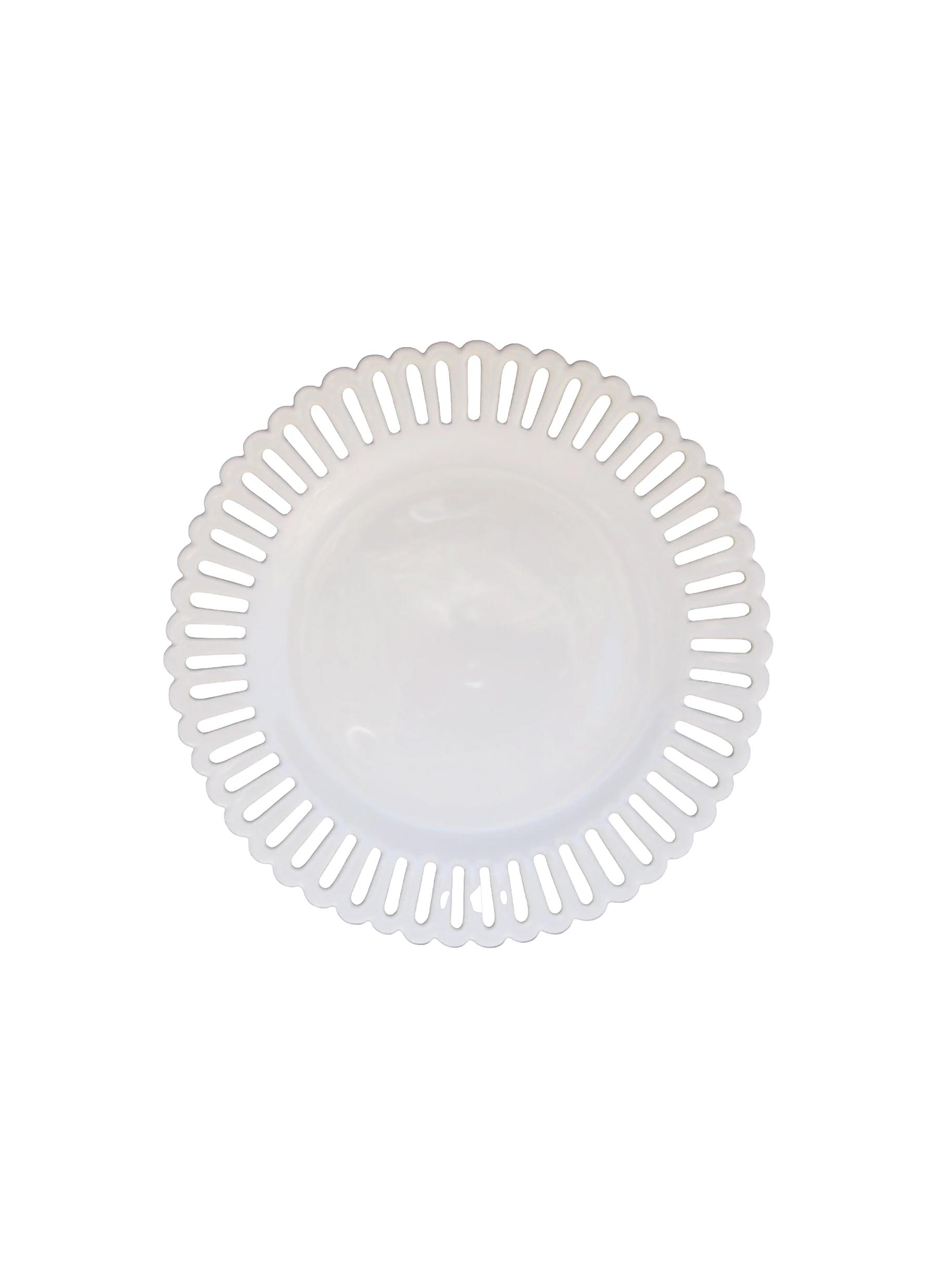 Openwork Bourg-Joly Charger Plate — White