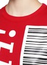Detail View - Click To Enlarge - OPENING CEREMONY - 'Fresh!' barcode label print T-shirt