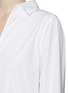 Detail View - Click To Enlarge - ACNE STUDIOS - 'Lain' slash sleeve V neck poplin top