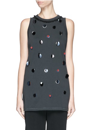 Main View - Click To Enlarge - 3.1 PHILLIP LIM - Circle paillette jersey tank top