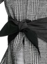 Detail View - Click To Enlarge - ARMANI COLLEZIONI - Tie waist houndstooth knit box jacket