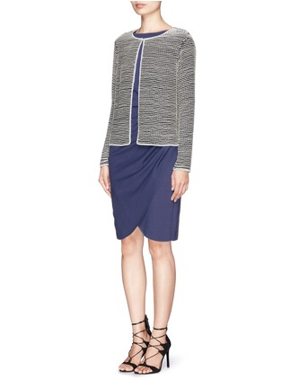 Figure View - Click To Enlarge - ARMANI COLLEZIONI - Bead stripe jacket
