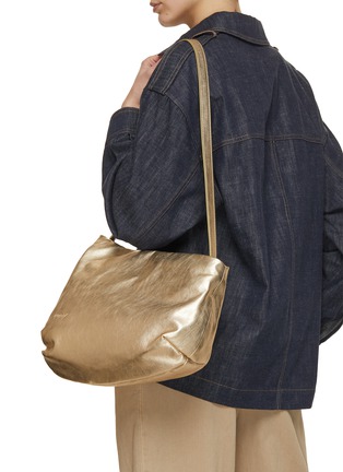 Figure View - Click To Enlarge - MARSÈLL - Fanta Metallic Leather Bag