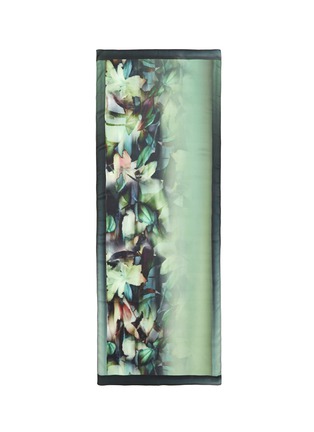 Main View - Click To Enlarge - ARMANI COLLEZIONI - Watercolour floral print silk scarf