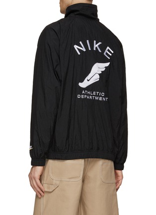 Back View - Click To Enlarge - NIKE - Logo Embroidered Highneck Jacket