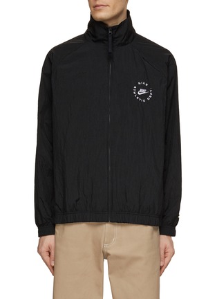 Main View - Click To Enlarge - NIKE - Logo Embroidered Highneck Jacket