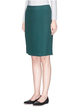 Front View - Click To Enlarge - ARMANI COLLEZIONI - Cady pencil skirt