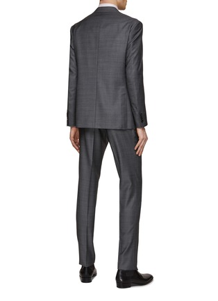 Back View - Click To Enlarge - CANALI - Kei Single Breasted Wool Suit