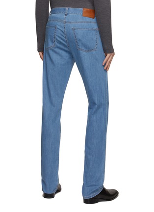 Back View - Click To Enlarge - CANALI - Straight Leg Jeans