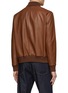 Back View - Click To Enlarge - CANALI - Reversible Leather Bomber Jacket