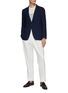 Figure View - Click To Enlarge - CANALI - Notch Lapel Wool Blend Blazer