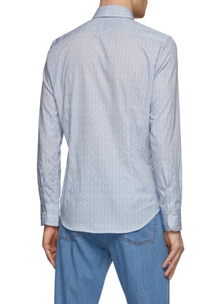Back View - Click To Enlarge - CANALI - Pattern Cotton Shirt