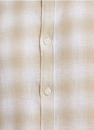 - CANALI - Chequered Cotton Linen Shirt