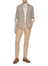 Figure View - Click To Enlarge - CANALI - Chequered Cotton Linen Shirt