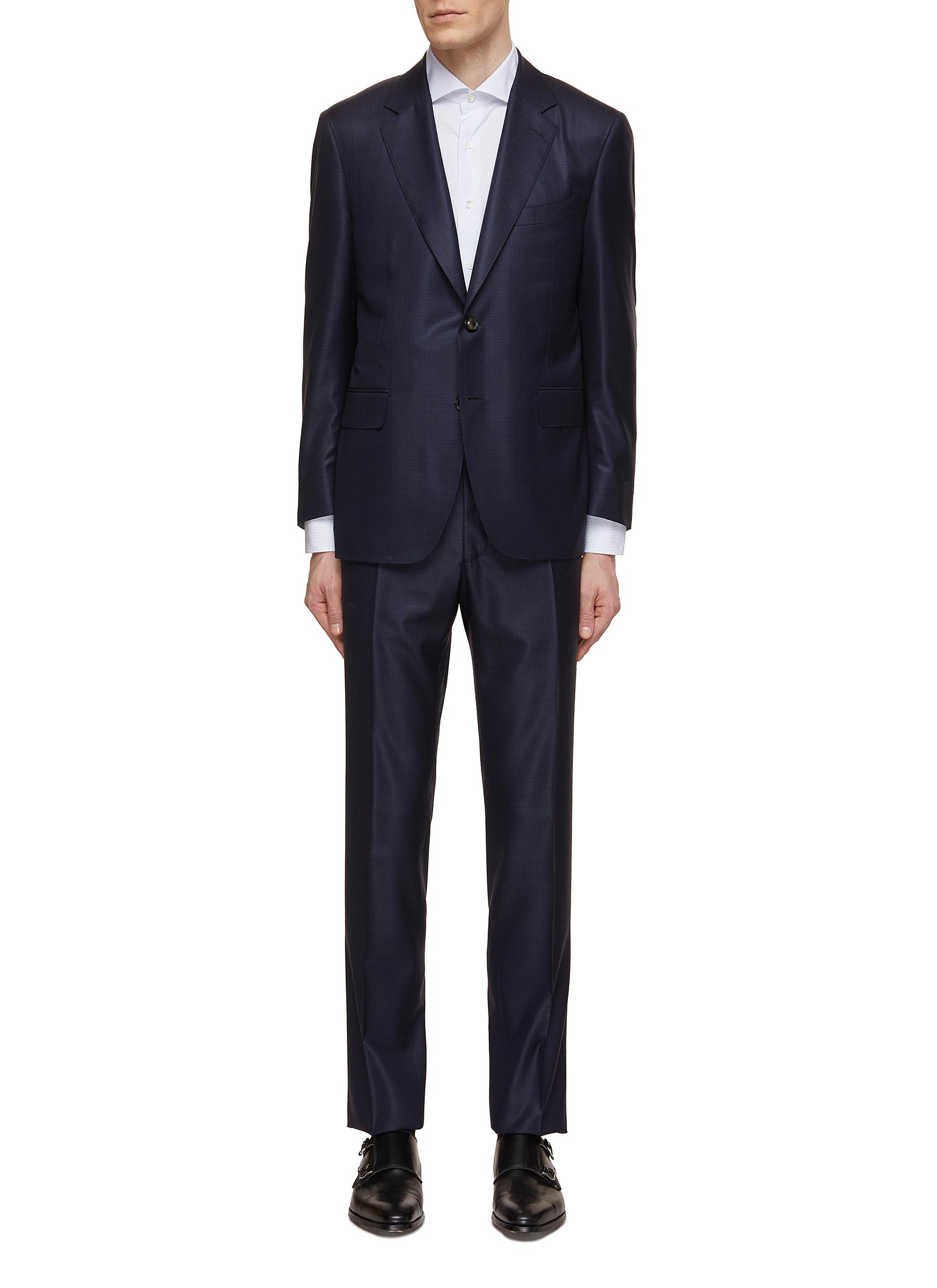 Canali single-breasted wool suit - Black