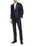 Figure View - Click To Enlarge - CANALI - Single Breasted Wool Silk Suit