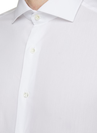  - CANALI - Spread Collar Strech Cotton Shirt
