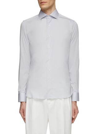 Main View - Click To Enlarge - CANALI - Stretch Cotton Shirt