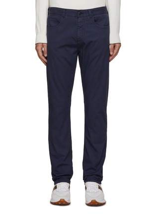 Main View - Click To Enlarge - CANALI - Cotton Silk Stretch Jeans