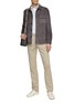 Figure View - Click To Enlarge - CANALI - Cotton Silk Stretch Jeans