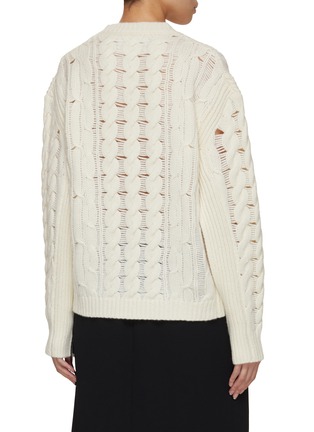 Back View - Click To Enlarge - MARIA MCMANUS - Oversized Aran Knit Sweater
