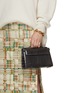 Front View - Click To Enlarge - GIÒSA - Small Coralyne Patent Crocodile Leather Bag