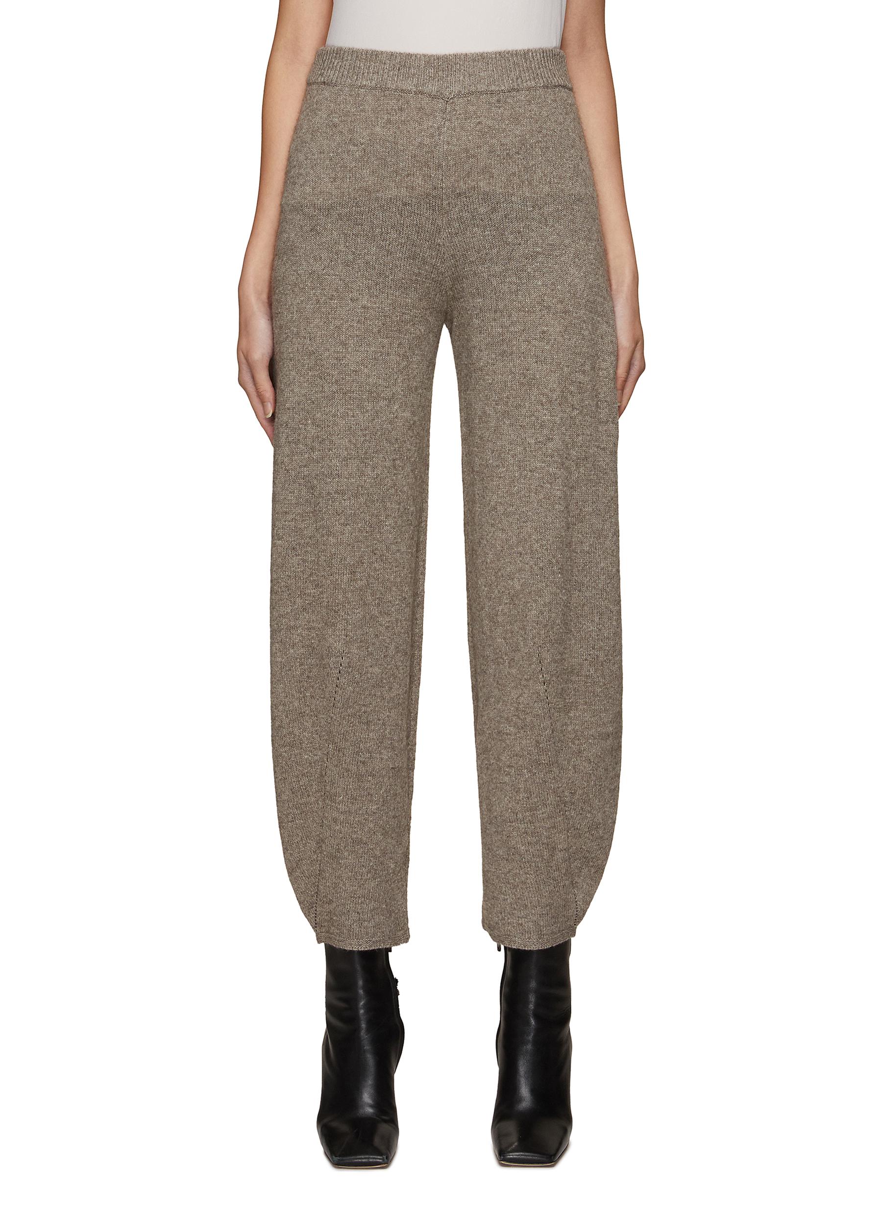 CLANE/WARM KNIT TAPERED PANTS