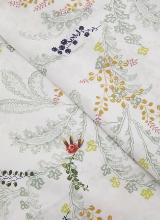 Detail View - Click To Enlarge - YVES DELORME - Jardins Queen Size Fitted Sheet