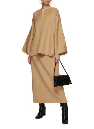 Figure View - Click To Enlarge - BY MALENE BIRGER - Wool Midi Skirt