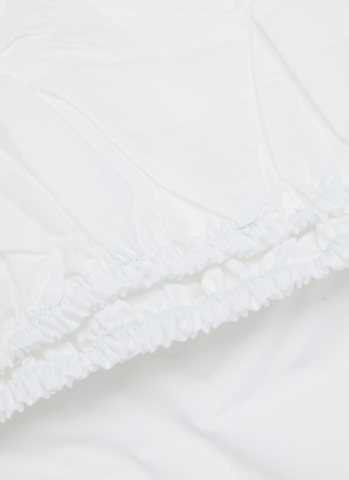 Detail View - Click To Enlarge - YVES DELORME - Roma Single Size Fitted Sheet — Blanc